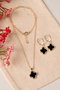 Heliophilia Silver Conjunto de collar y pendientes CSET9923 Dorado